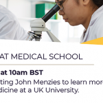 How To Get A Place At Medical School 06.04.22 Zoom Banner