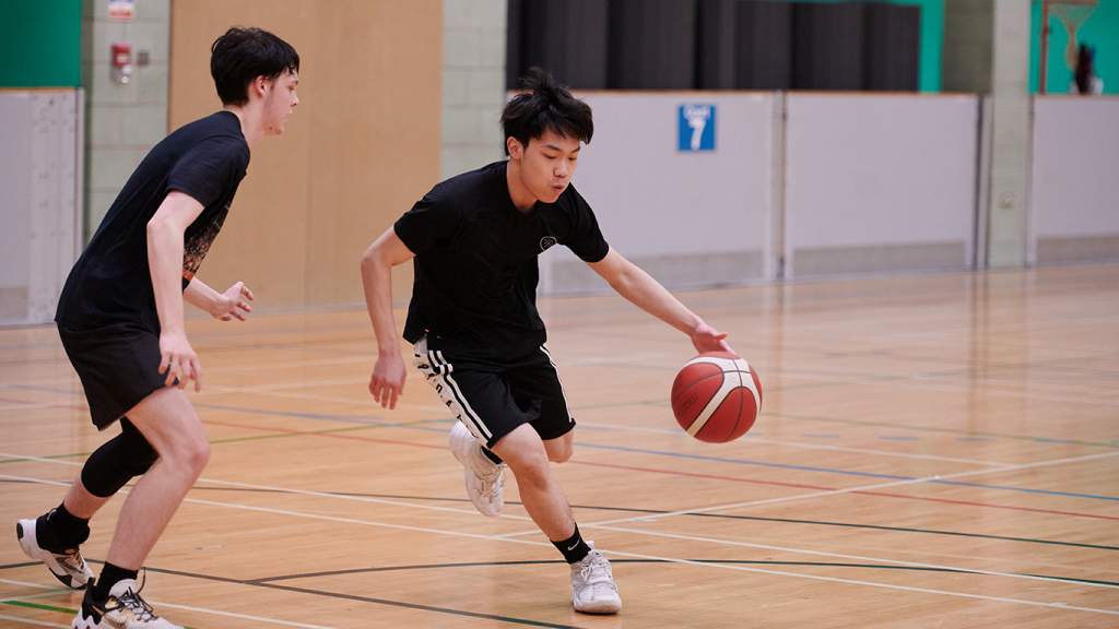 Abbey College Manchester Students Playing Basketball