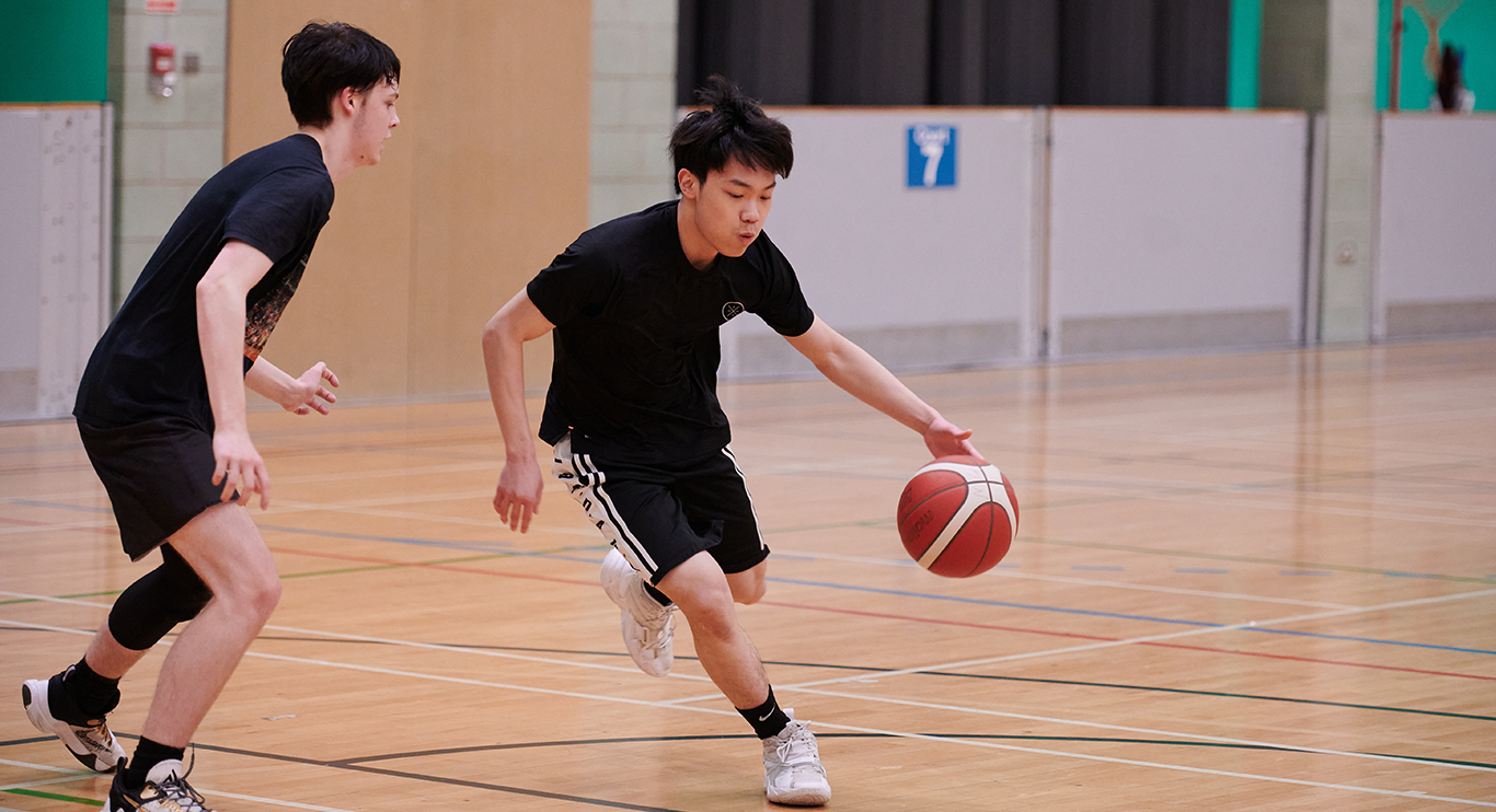 Abbey College Manchester Students Playing Basketball