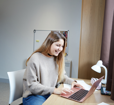 Om-Campus Student Bedroom, Abbey College Cambridge