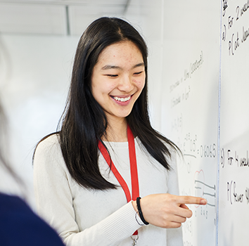 Estudiante de nivel A en el DLD College de Londres