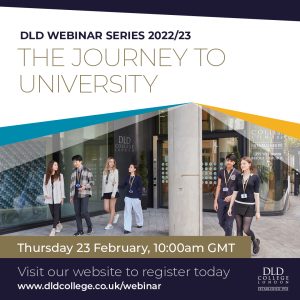 DLD College London: The Journey to University University Webinar