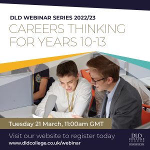 DLD College London Careers Webinar 21 March