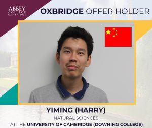 Abbey College Cambridge Oxbridge Offer Holder Harry