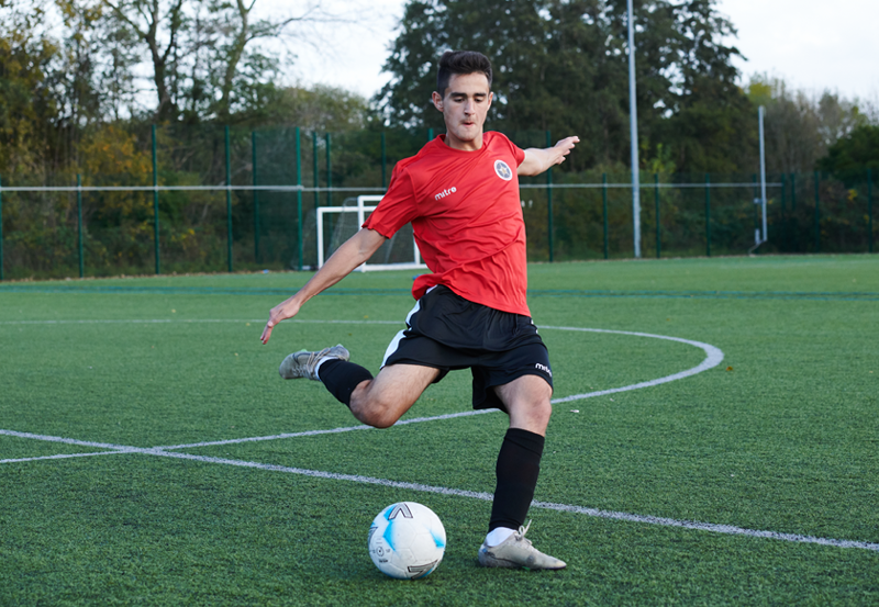 Polish Student Playing Football At Abbey College Manchester