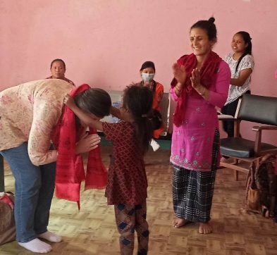 Teachers at Bal Monorama Lower Secondary School, Nepal