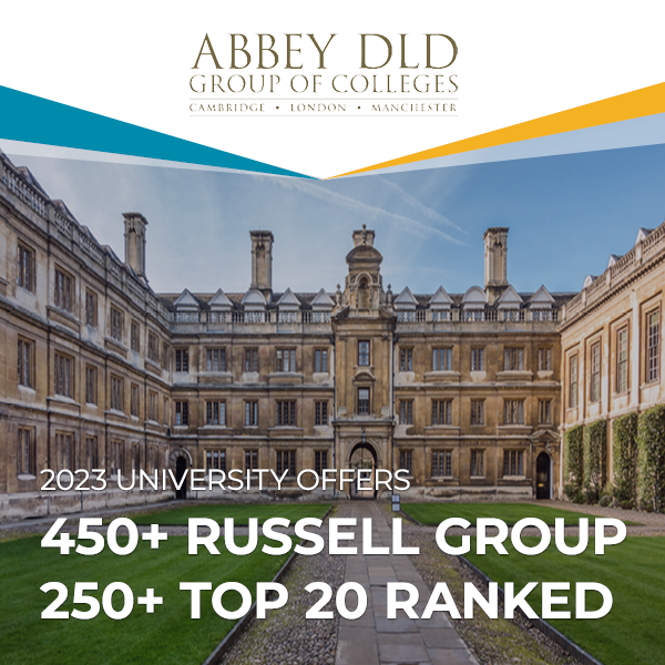 Abbey DLD 2023 罗素集团和前 20 名大学录取通知书