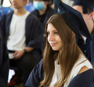 Female Foundation Student At Graduation Ceremony