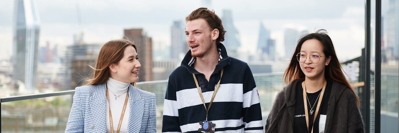 Students On The Balcony At DLD College London
