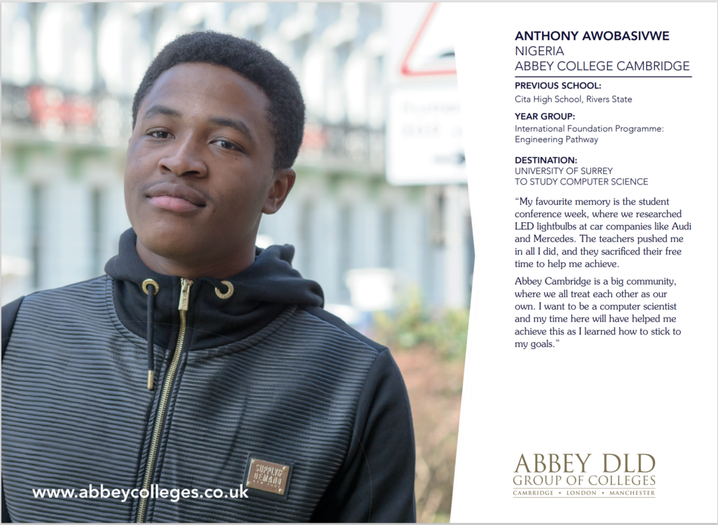 Anthony-Nigerian Students Testimonials.