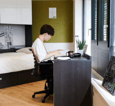 Male Student Realxing In a Boarding Room at DLD College London