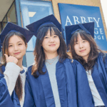 Female Students Graduating From Abbey College Cambridge