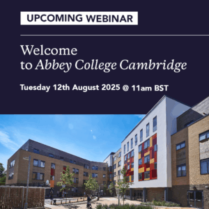 Abbey College Cambridge Welcome Webinar 12th August 2025
