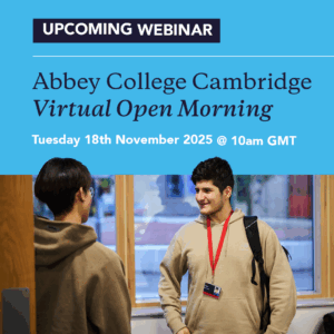 Abbey College Cambridge Virtual OPen Morning, Tuesday 18th November 2025