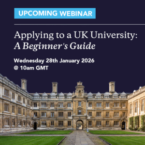 Webinar Applying To A UK University: A Beginner's Guide 28.01.26