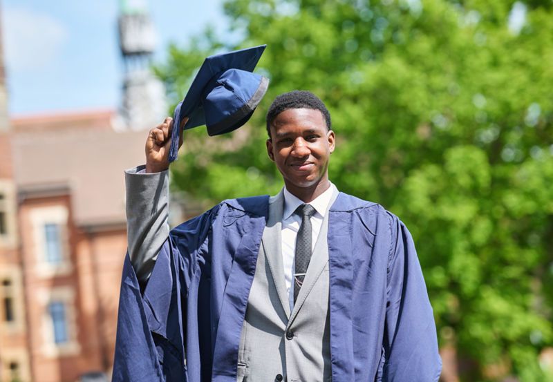 Male Student At Graduation Ceremony