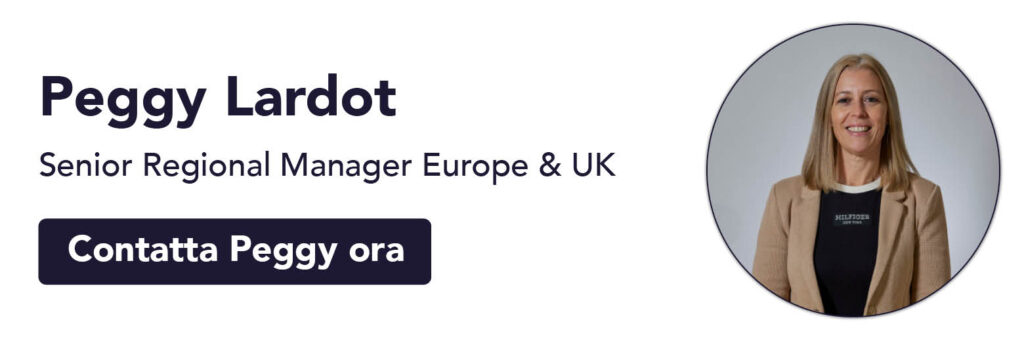 Peggy Lardot Website Contact Card Italy