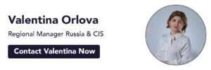 Valentina Orlova Website Contact Card Stans