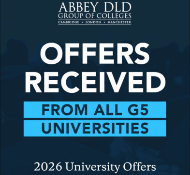 Abbey DLD Group of Colleges Offers Received from all G5 universities in 2026
