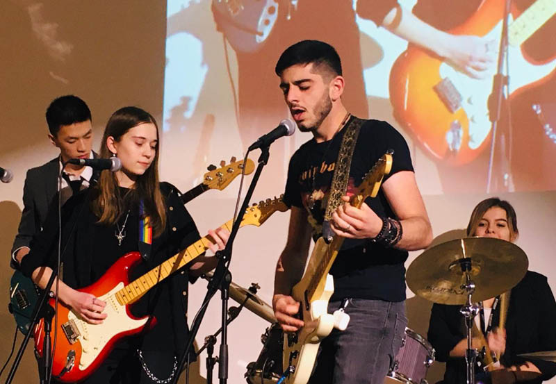 Students Playing Music At DLD College London