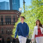 Students Walking In Manchester City Centre